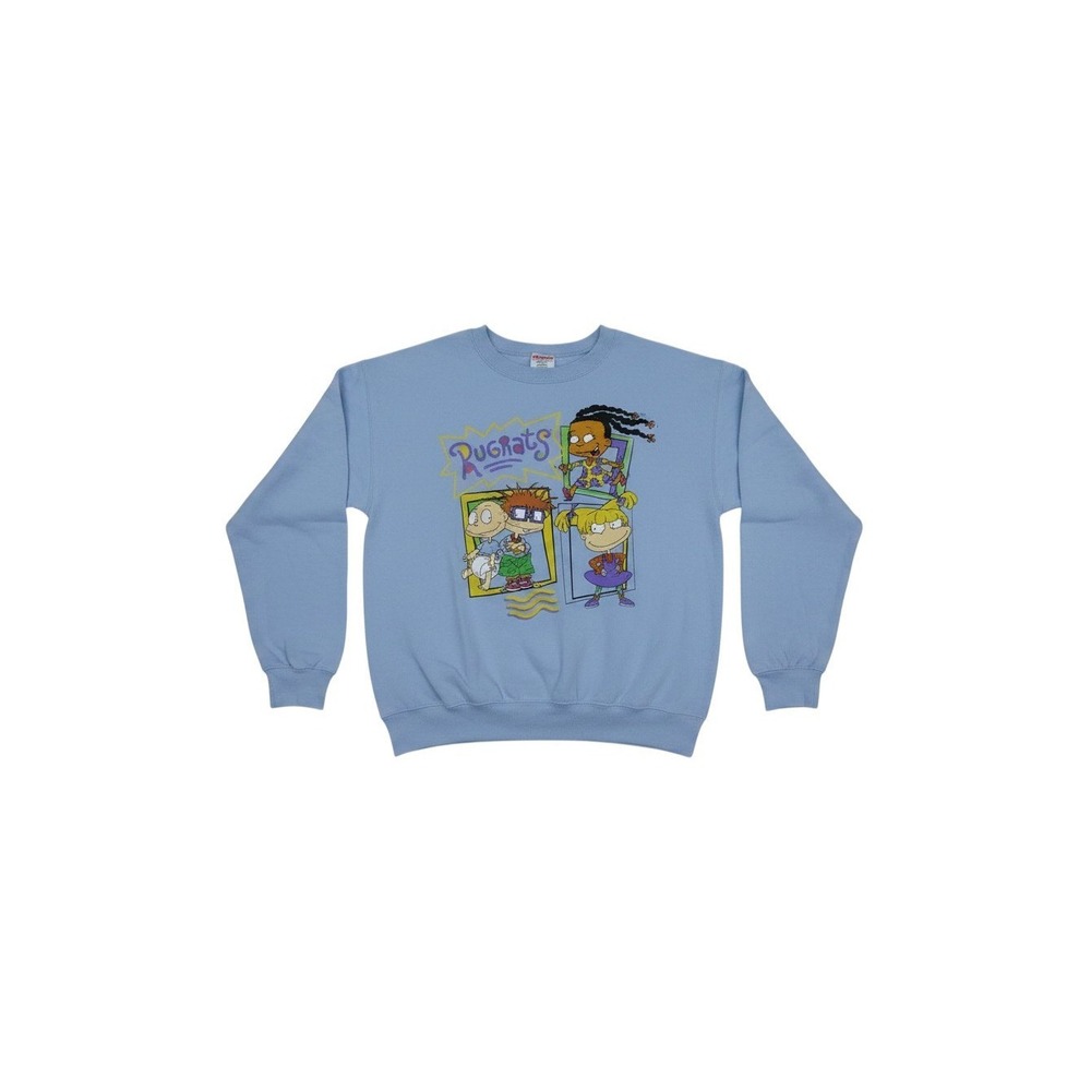 Nickelodeon Rugrats Sweatshirt Girls M(7-9) Blue Graphic Pullover